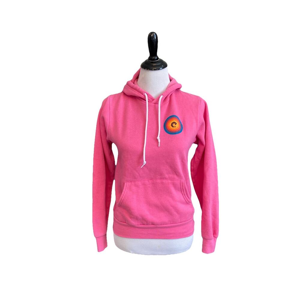 WRV Wave Riding Vehicles Surf Hoodie Womens XS Hot Pink Dolphins Va Beach